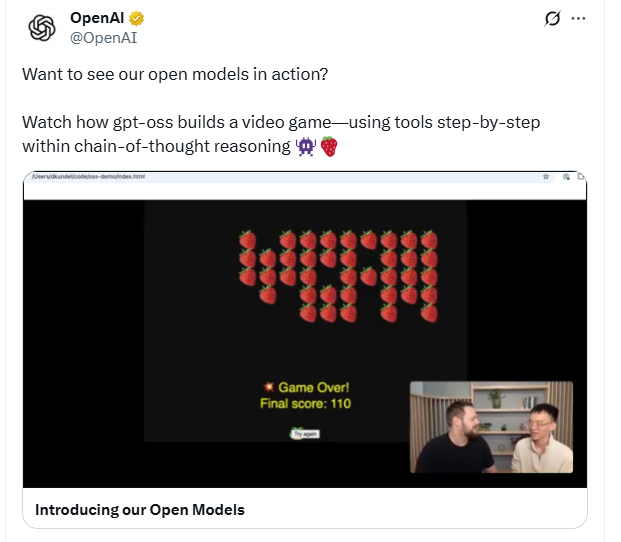 没等到GPT-5,OpenAI却开源2个可以在笔记本/手机运行的推理模型,网友直呼良心